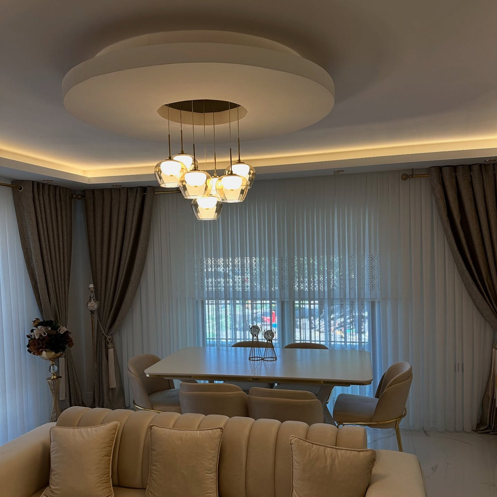 Yemek odası · Modern avize